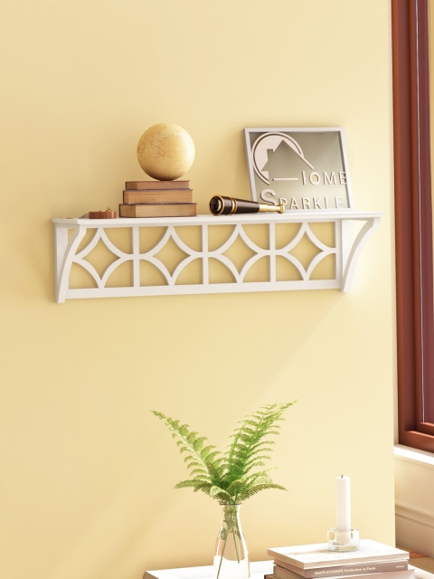 

Home Sparkle White Solid Wall Shelve