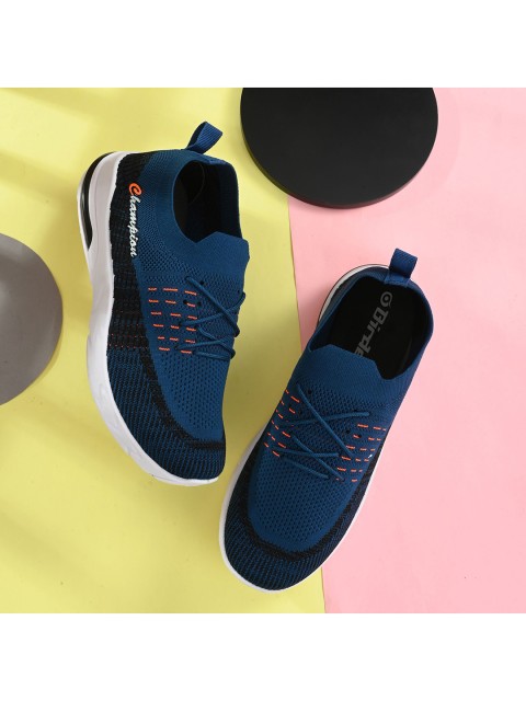 

BIRDE Men Blue Woven Design Sneakers