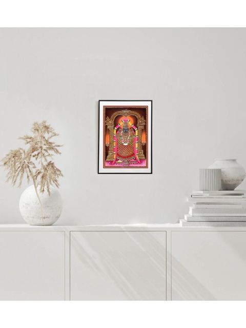 

Exotic India Pink Goddess Padmavati Painted Wall Art