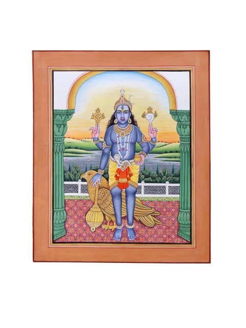 

Exotic India Blue Lord Shani Dev Wall Art