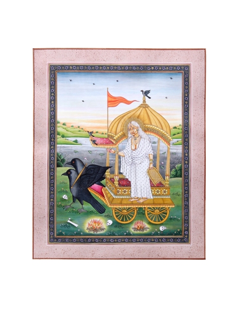 

Exotic India White & Green Mahavidya Dhumavati Wall Art