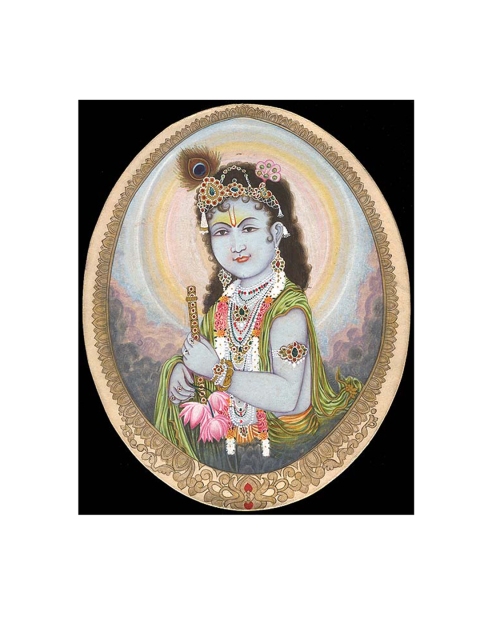 

Exotic India Blue Viewing The Mortal World Wall Art