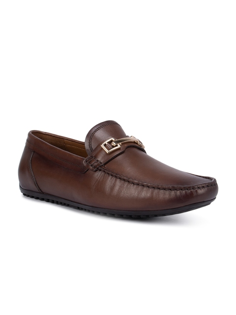 

ROSSO BRUNELLO Men Brown Leather Loafers