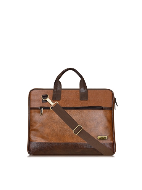 

LOREM Unisex Tan & Black Messenger Bag