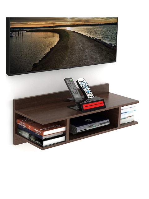 

Home Sparkle Set Top Box Stand Wall Mount for Home Wall, Brown