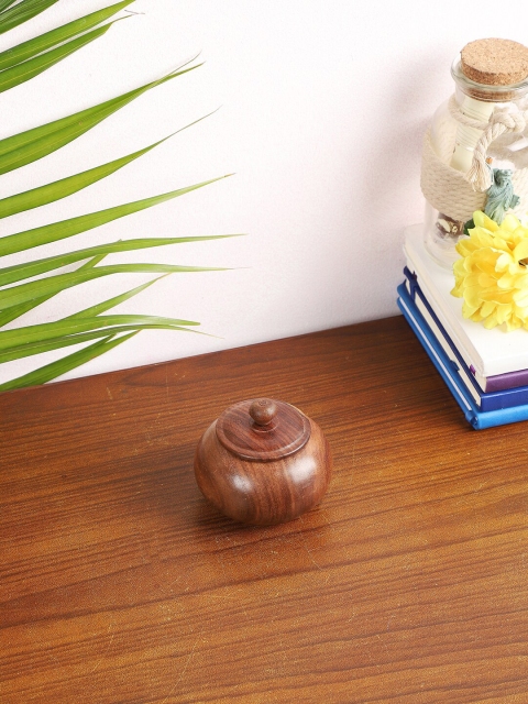 

Home Sparkle Brown Solid Wooden Shingaar Box