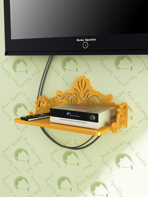 

Home Sparkle Gold-Toned MDF Wall Shelves