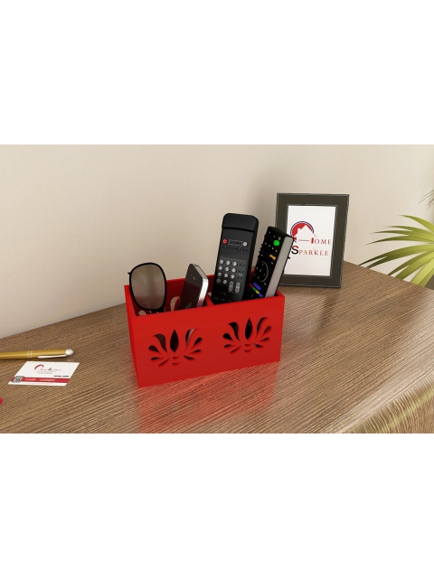 

Home Sparkle Red Textured Holder for Remotes