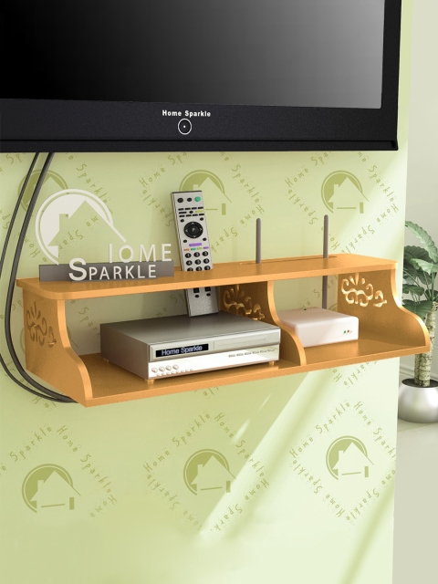 

Home Sparkle Gold-Toned Open Shelf Storage