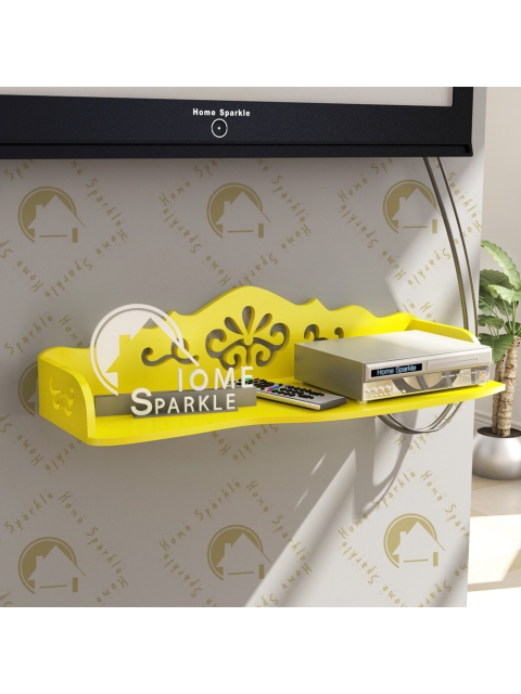 

Home Sparkle Yellow MDF Basic Wall Shelves
