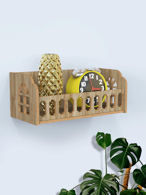 

Home Sparkle Brown Wooden Wall Hanging Shelves