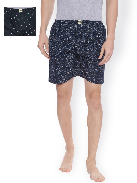 

Urban Dog Pack of 2 Printed Boxers UDBX56-57, Blue