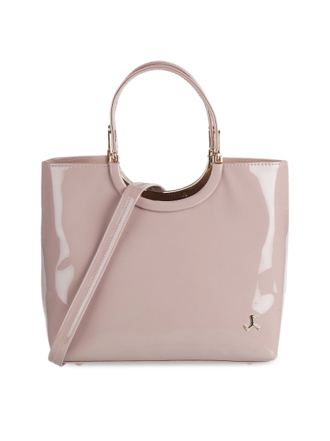 

Mochi Peach-Coloured Structured Handheld Bag