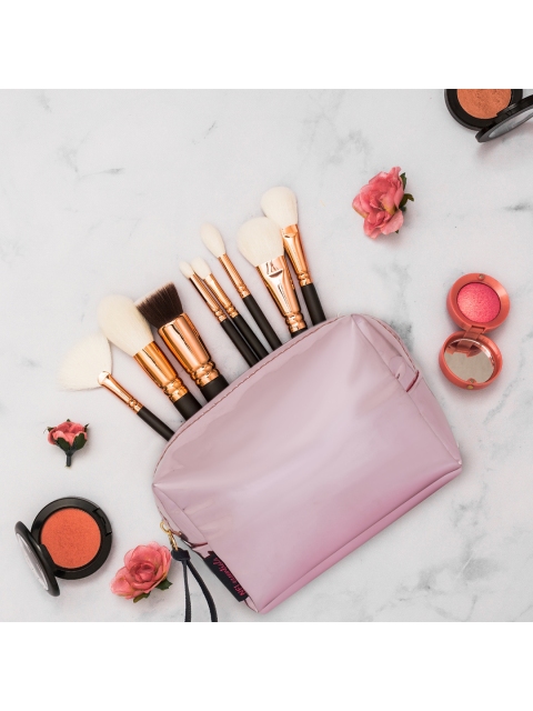 

NFI essentials Women Set Of 2 Solid Makeup Pouch, Pink