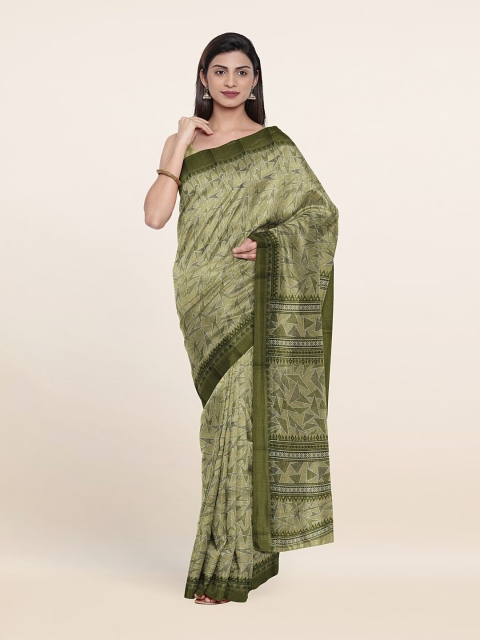 

Pothys Green & Black Saree