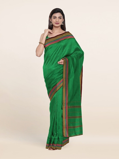 

Pothys Green & Pink Zari Pure Cotton Saree