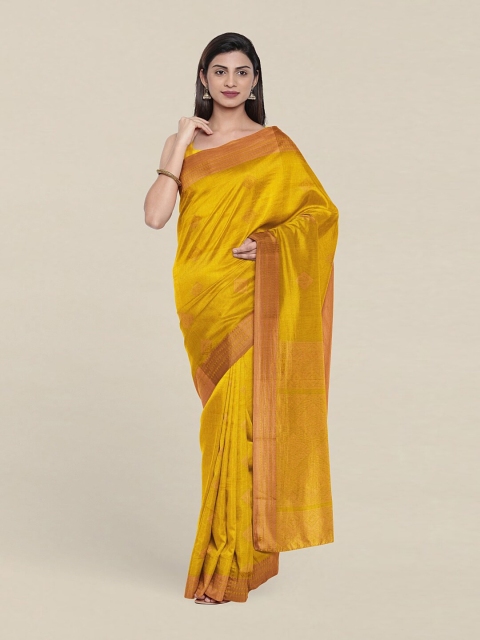 

Pothys Yellow Silk Cotton Saree