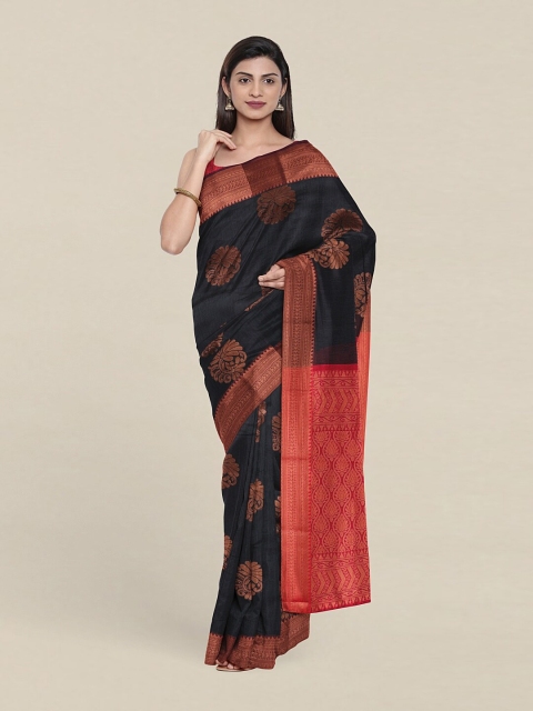 

Pothys Woven Design Silk Cotton Saree, Grey