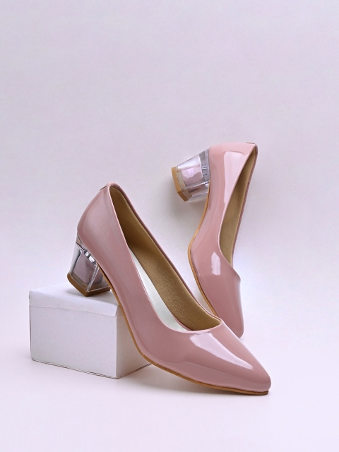 

Shoetopia Pink Block Pumps