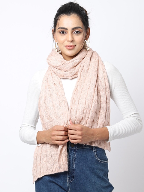 

ELLIS Women Peach Textured Muffler