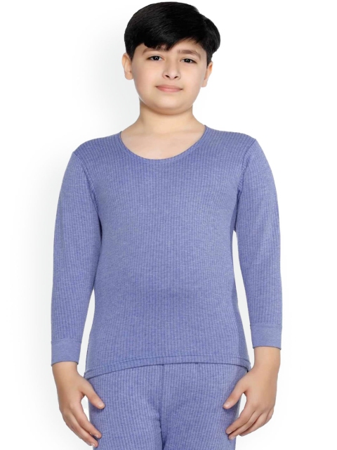

Bodycare Kids Boys Blue Solid Cotton Thermal Top