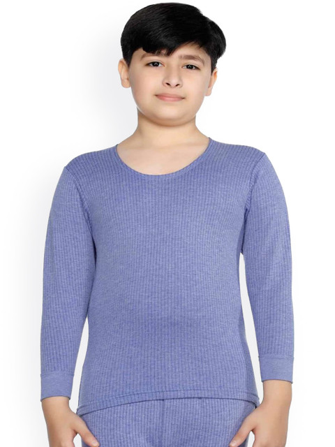 

Bodycare Kids Boys Blue Solid Cotton Thermal Set