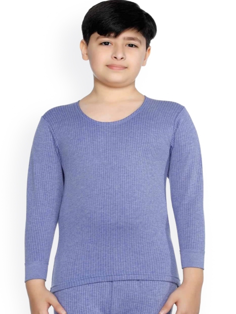

Bodycare Kids Boys Blue Self-Design Cotton Thermal Set