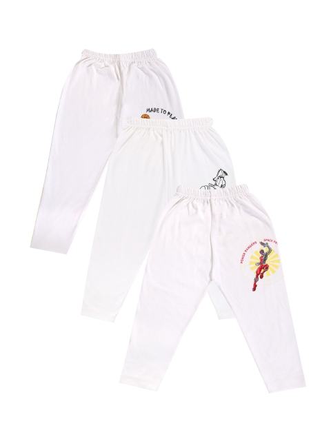 

Bodycare Kids Boys White Printed Cotton Thermal Bottoms