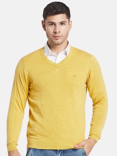 

Monte Carlo Men Yellow Pullover Sweater