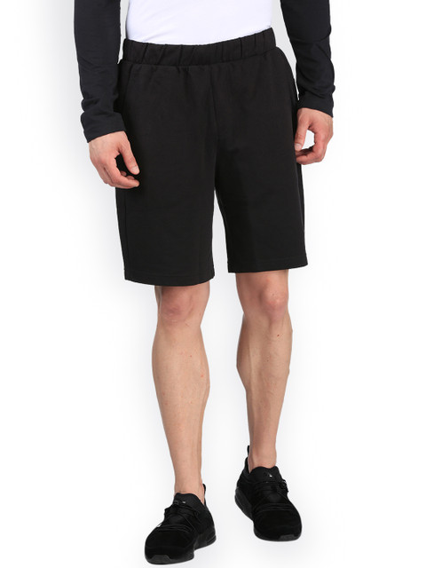 

Puma Men Black Solid Regular Fit Sports Shorts