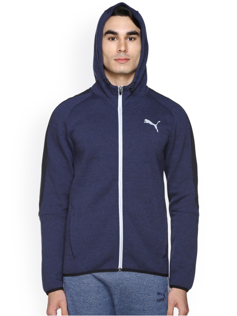 

Puma Men Blue Solid Evostripe Proknit FZ Hoody Jacket