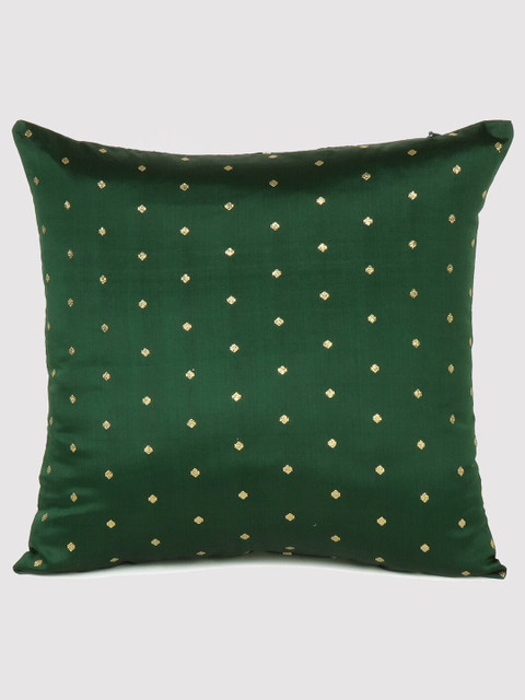 

OUSSUM Green & Gold-Toned Geometric Square Cushion Covers