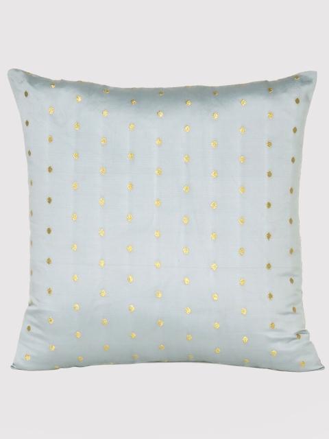 

OUSSUM Silver-Toned & Gold-Toned Geometric Square Cushion Covers