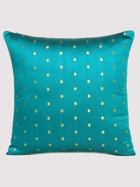 

OUSSUM Blue & Gold-Toned Printed Square Cushion Covers
