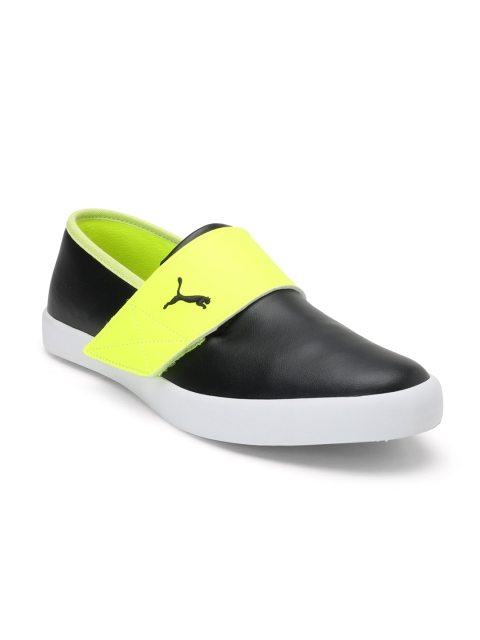 

Puma Unisex Black Slip-On Sneakers