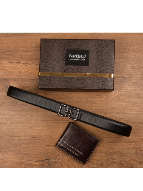 

BuckleUp Men Black Solid Accessory Gift Set