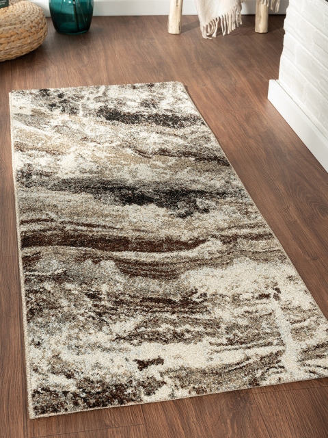 

OBSESSIONS Beige Abstract Runner