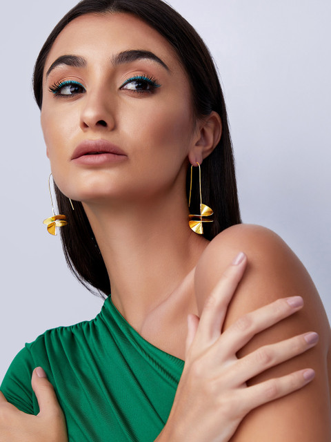 

Rubans Voguish Women Gold-Plated Classic Drop Earring