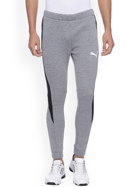

Puma Grey EVOSTRIPE SPACEKNIT Slim Fit Track Pants