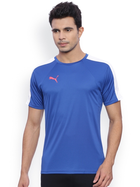 

Puma Men Blue Solid Round Neck T-shirt