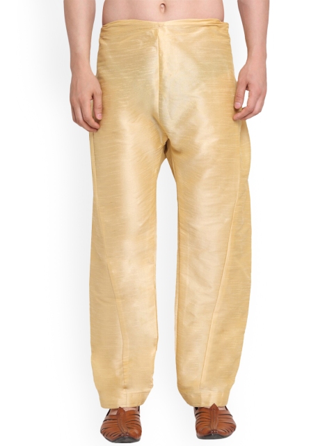 

Benstoke Men Golden Solid Pyjamas, Gold