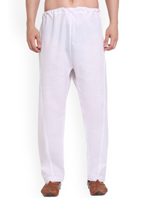 

Benstoke Men White Solid Mid-Rise Pyjamas