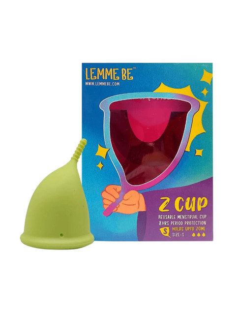 

LEMME BE Ultra Soft & Rash Free Reusable Menstrual Z Cup - Medium 25 ml - Lime Green