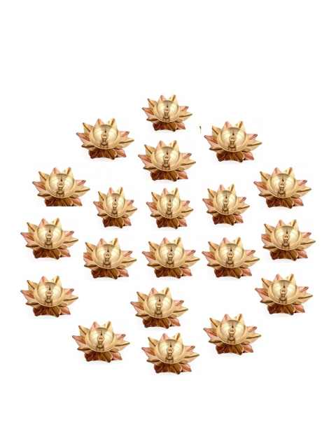 

Fashion Bizz Set Of 20 Gold-Toned Kamal Diyas