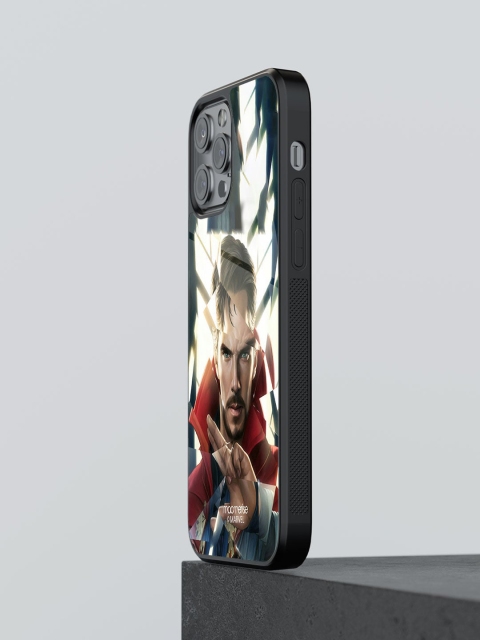 

macmerise Multi-Coloured Printed Doctor Strange Geometric Glass iPhone 12 Pro Max Back Case