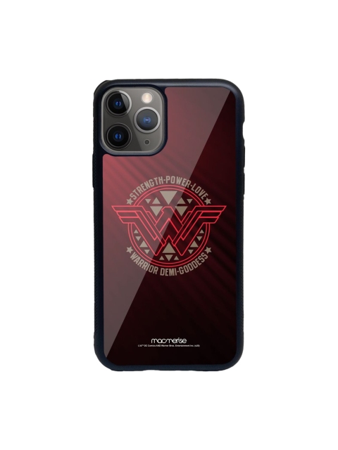 

macmerise Red Printed Wonder Woman Stamp iPhone 11 Pro Max Back Case