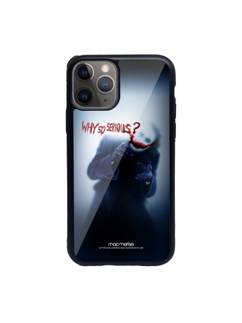 

macmerise Blue Printed Why So Serious iPhone 11 Pro Back Case