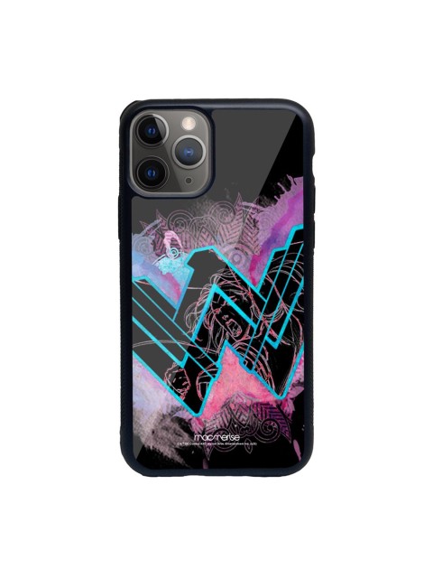 

macmerise Blue & Pink Printed Wonder Woman Splash iPhone 11 Pro Max Back Case