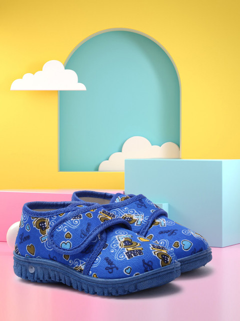 

YK Unisex Kids Blue Printed Slip-On Sneakers
