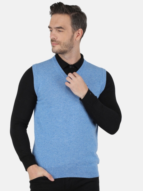 

Monte Carlo Men Blue Sweater Vest